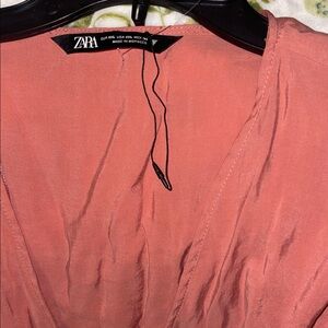 Zara Coral Top